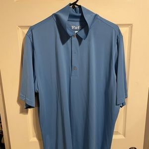 Fairway & Greene sky blue golf polo XL